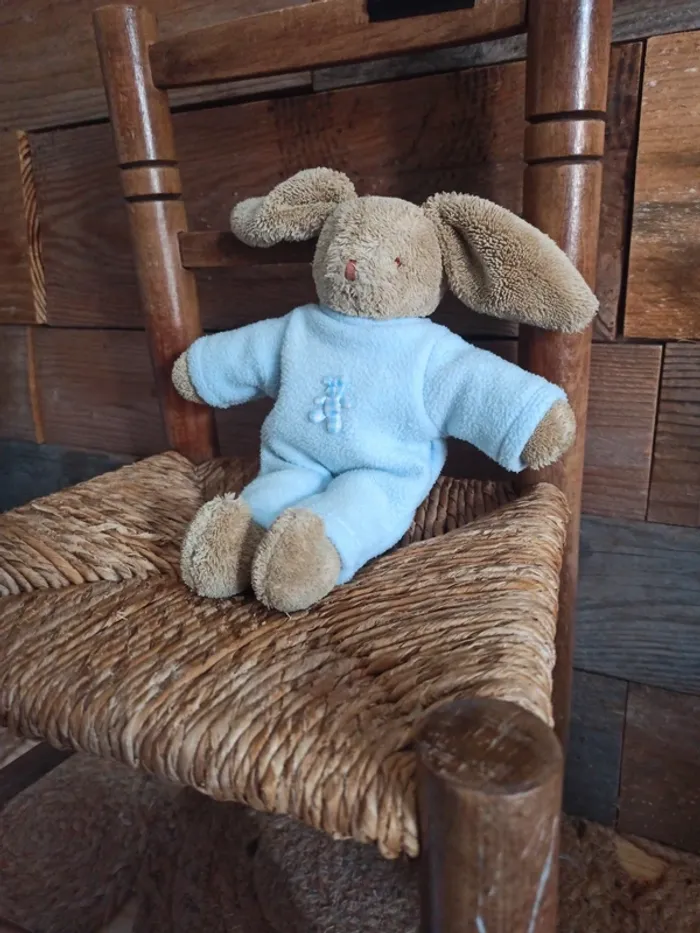 Peluche lapin trousselier tbe - photo numéro 3