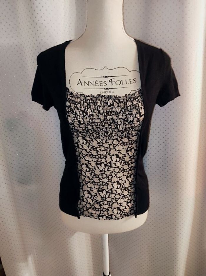 Haut smocké à fleurs, LA CITY, taille 36, TBE!