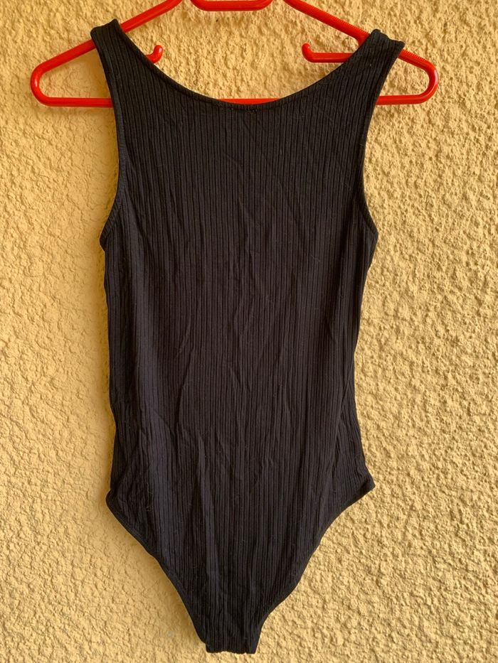 Body noir côtelé pimkie taille 38 - photo numéro 4