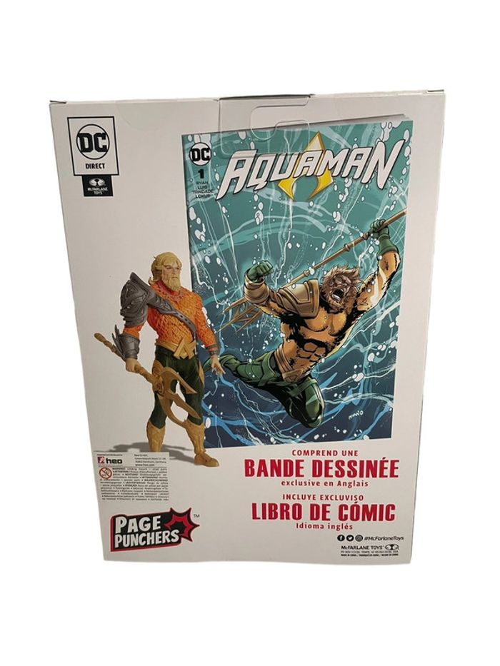 Figurine Dc Direct Page Punchers Aquaman 18 cm + Comic Book McFarlane Toys neuf - photo numéro 2