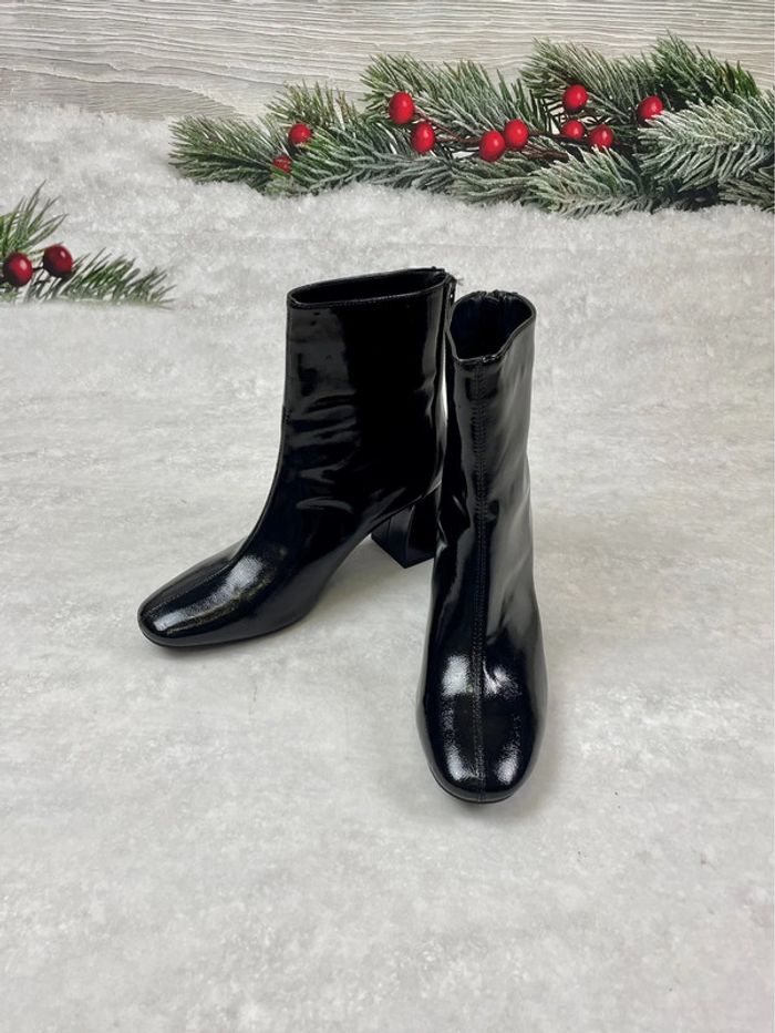 Bottines noires à talon neuves 41 - photo numéro 3