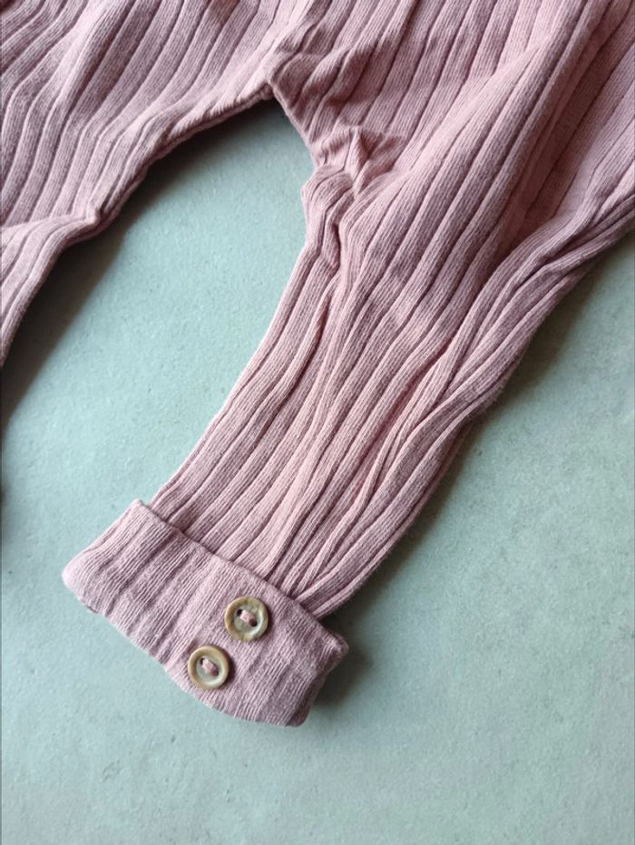 Ensemble printemps été bébé fille 3 mois kiabi legging rose tee shirt manches longues cerises - photo numéro 2