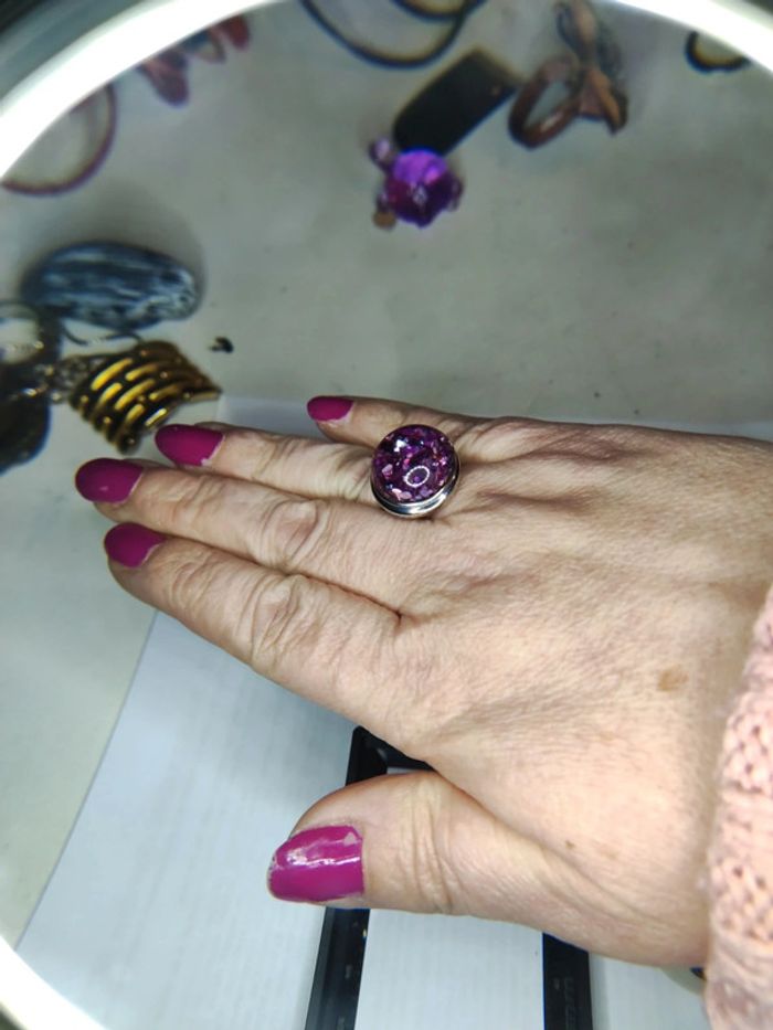 Bagues 8 cabochons - photo numéro 5