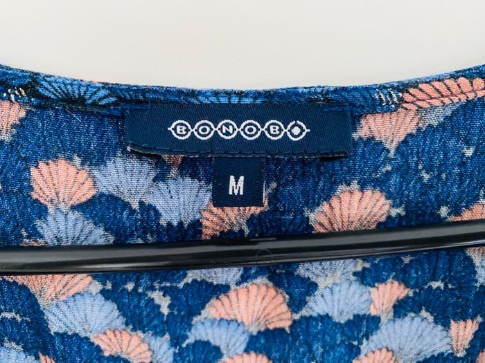 Robe bleue à motifs roses - photo numéro 9