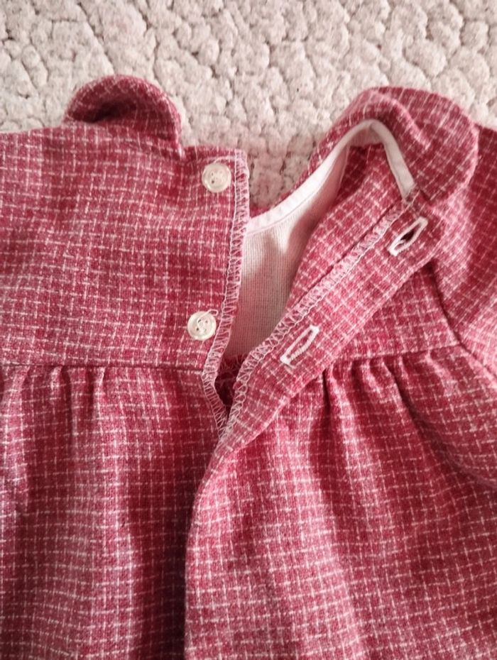 Ensemble robe à carreaux+collant T3M - photo numéro 3