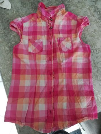 Chemise sans manche 10 ans fille