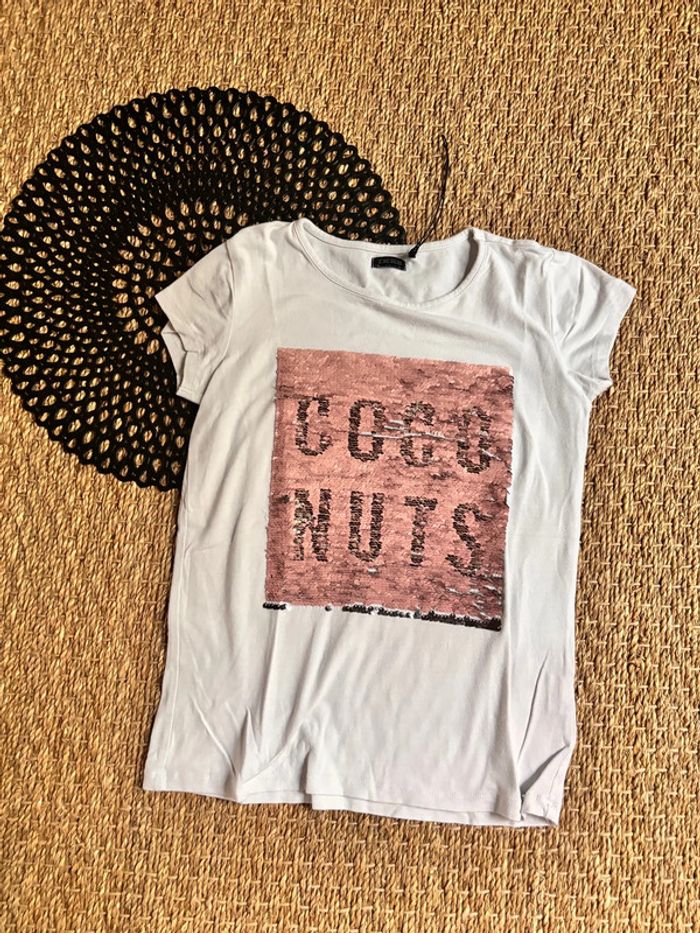 TEE shirt paillette réversible