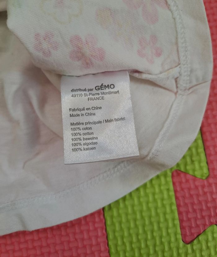 Robe débardeur blanche hello kitty, gémo, taille 6 mois (68 cm) - photo numéro 4