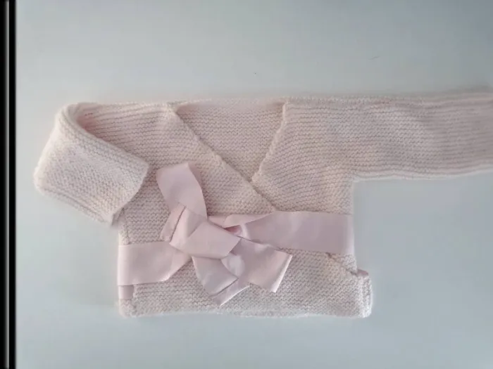 Brassiere rose en tricot