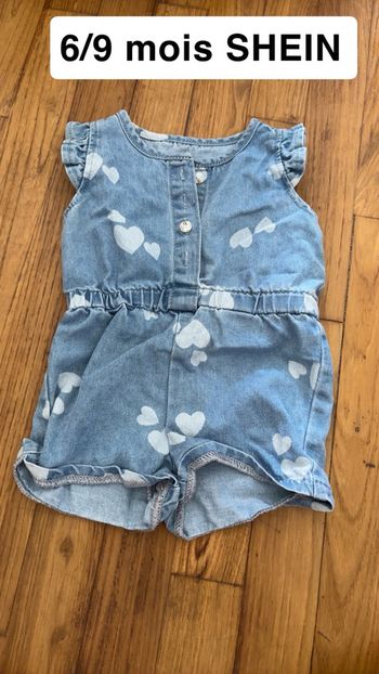 Combi short en jean