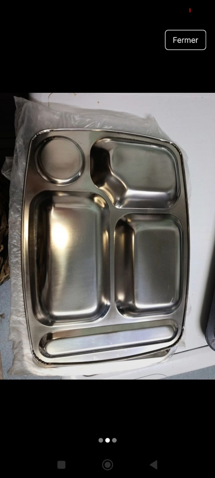 Plateau repas en alu - photo numéro 2