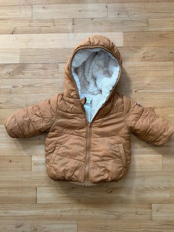 Manteau réversible garçon 9 mois