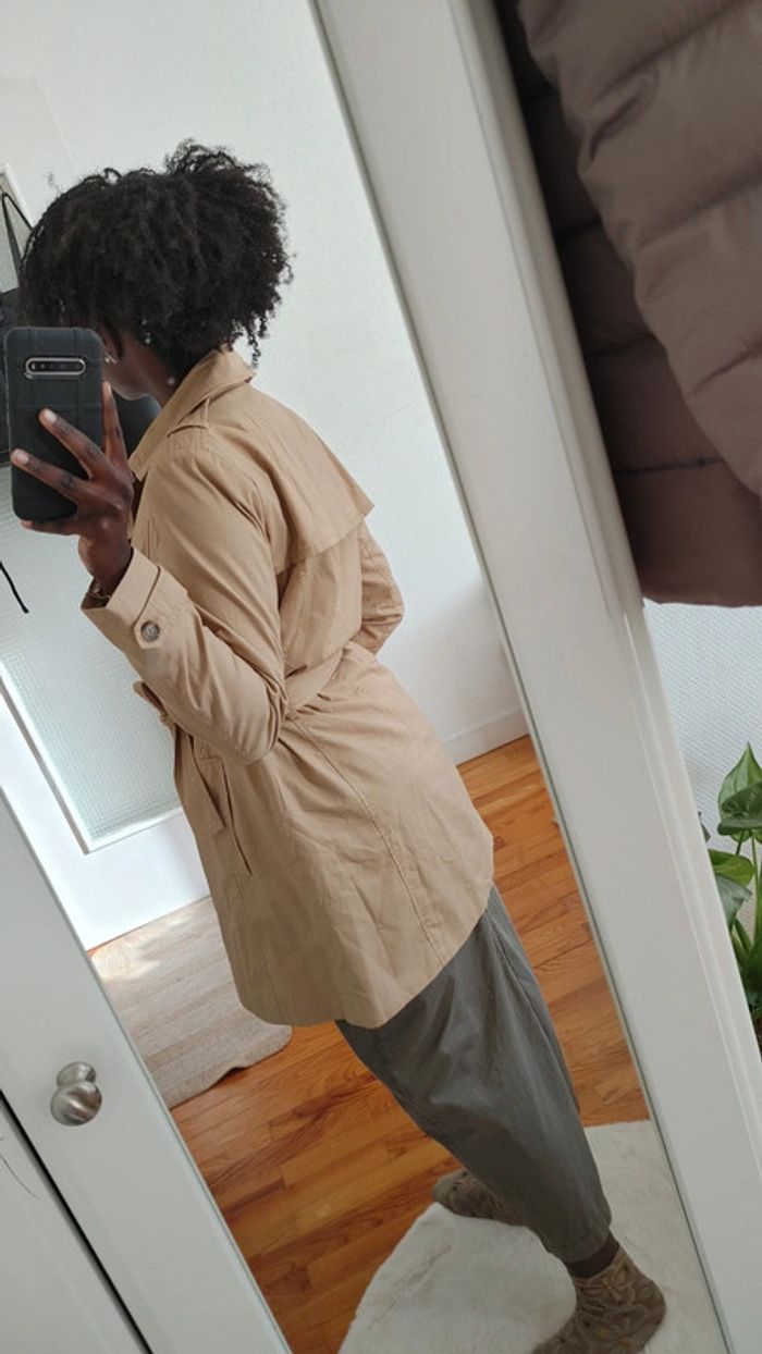 Trench couleur beige ceinture - photo numéro 15