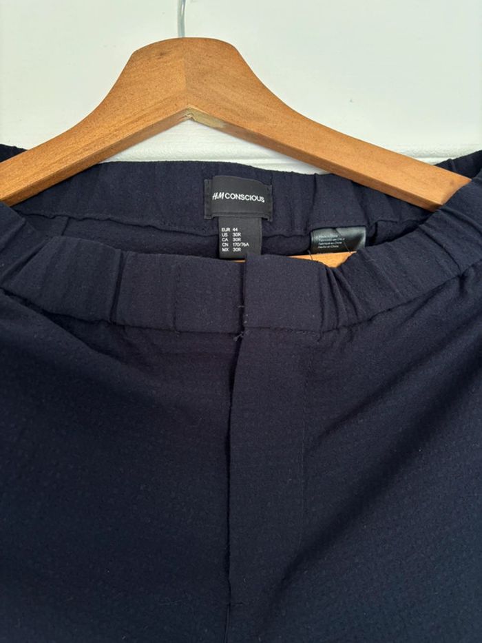 Pantalon fluide bleu marine H&M taille 44 - photo numéro 4
