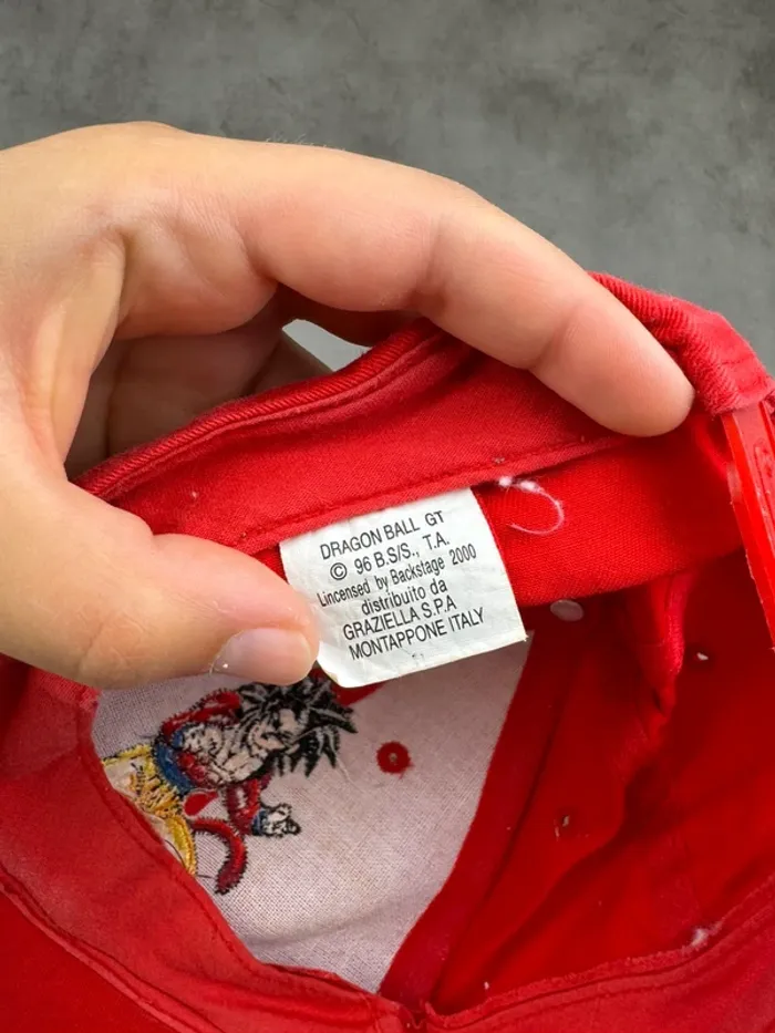 Casquette Vintage Dragon Ball GT Rare Rouge - photo numéro 6