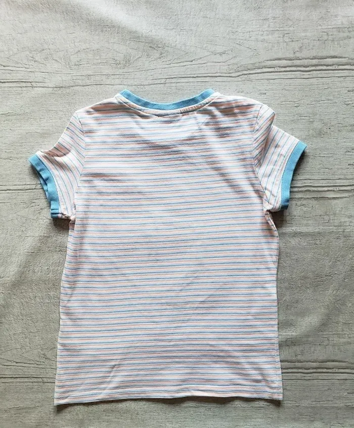 Tee-shirt garçon Sergent Major blanc et bleu ciel 5 ans - photo numéro 2