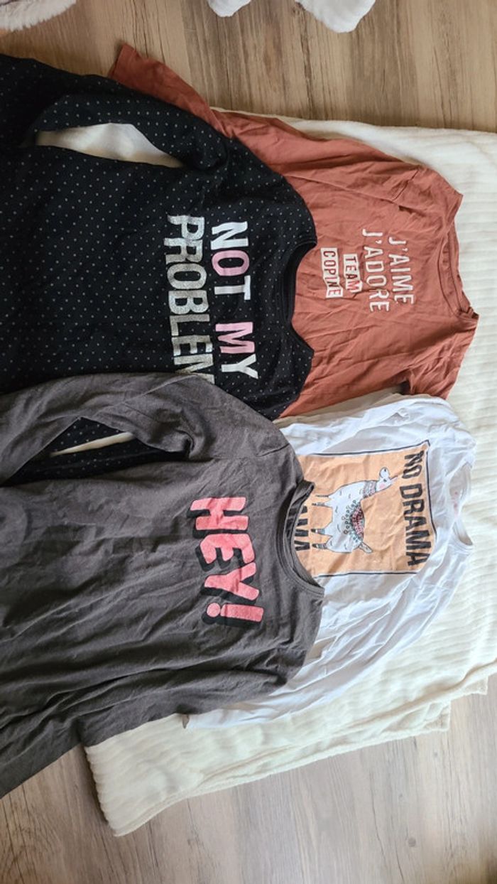 Lot de 6 tee shirt manche longue