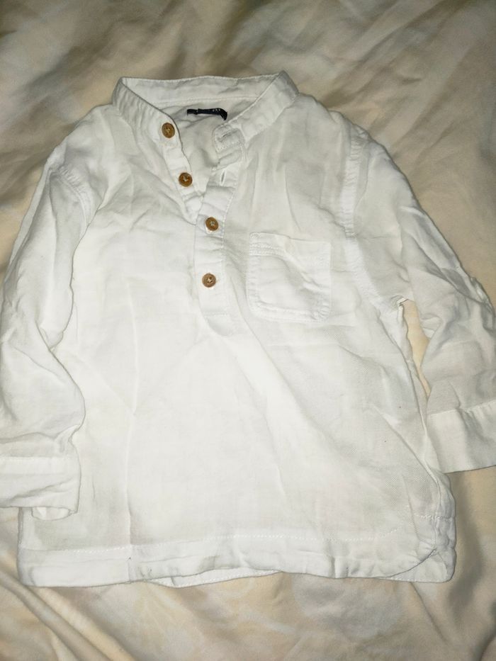 Chemise blanche fine 12 mois