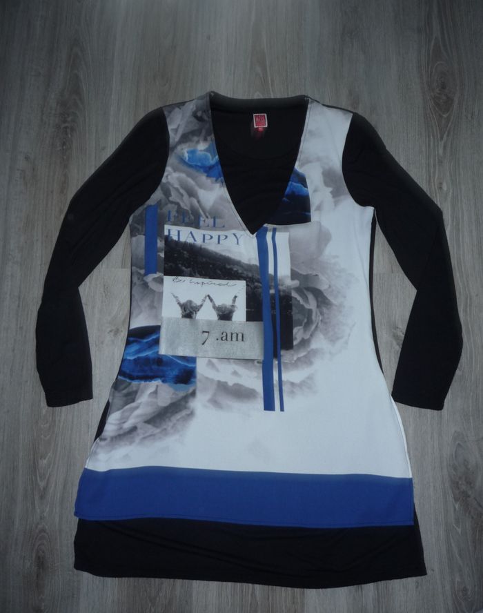 ROBE ML NOIRE ET MOTIFS "MISS CAPTAIN" - TAILLE 42 - n°07