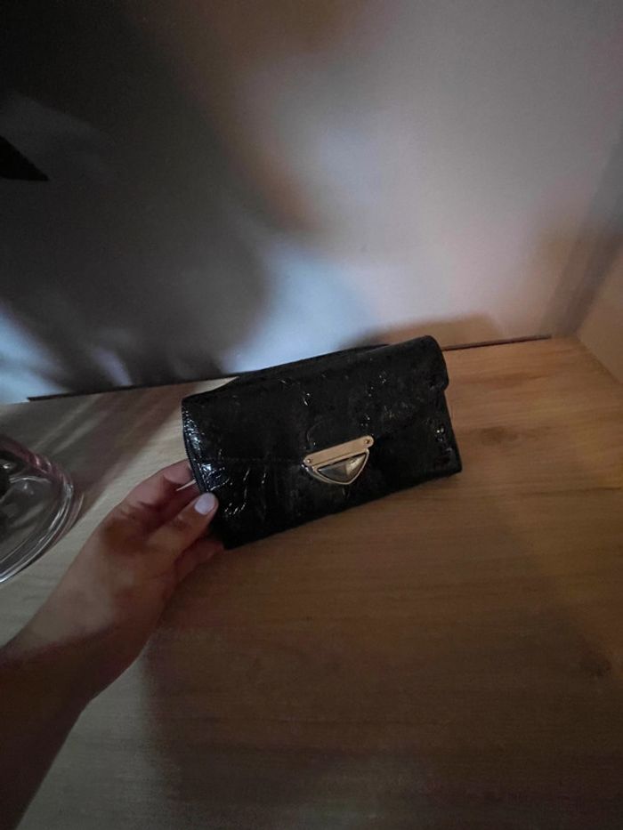 Porte feuille noir vernis - photo numéro 4