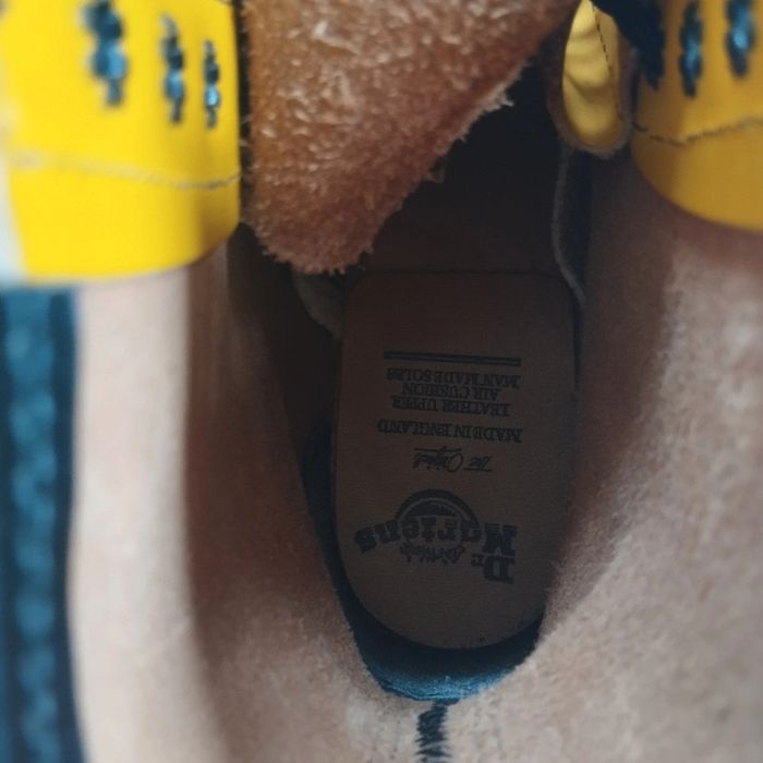 🔸1460 Dr. Martens collector mie Y2K Made in England T37 Jaune  rare ! - photo numéro 5