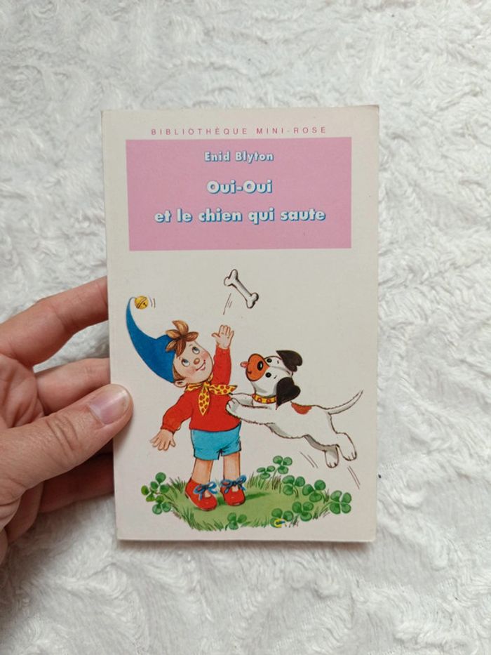 Livre enfant Oui oui et le chien qui saute Bibliothèque mini rose premières lectures Hachette