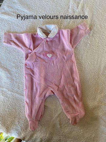 Naissance pyjama velours