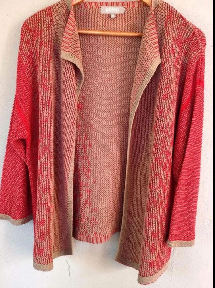 Gilet ouvert  ample  -  Maille  -  Pôles  - M -  Parfait  état - photo numéro 6