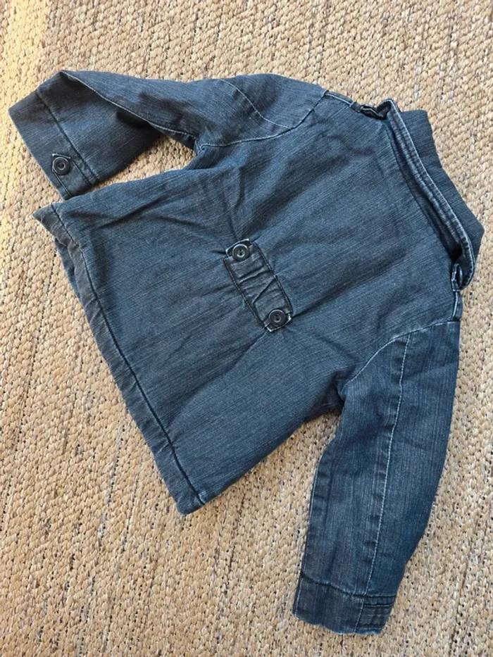 Veste jean doublée Okaidi 18mois - photo numéro 6