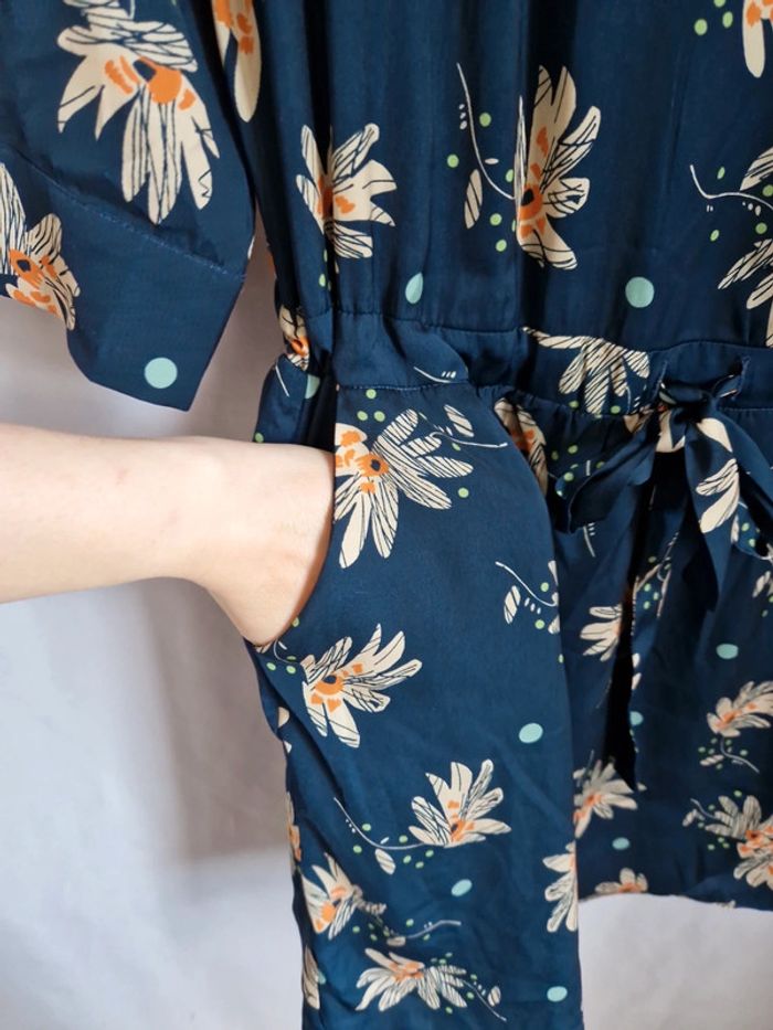 Robe manches 3/4 Voodoo taille 44 à fleurs - photo numéro 4