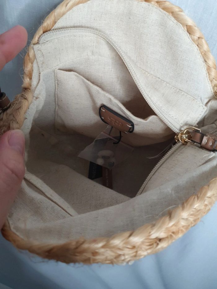 Sac à main en osier et coquillages - photo numéro 5