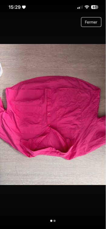 Chemise rose