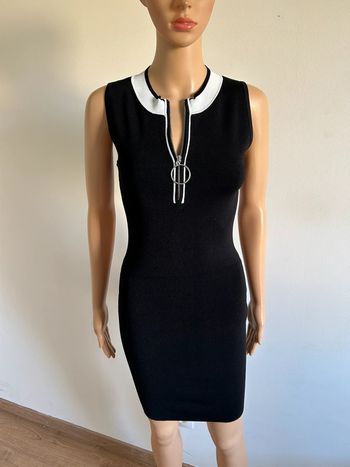 Robe noire et blanche sans manches Morgan taille XS jamais portée