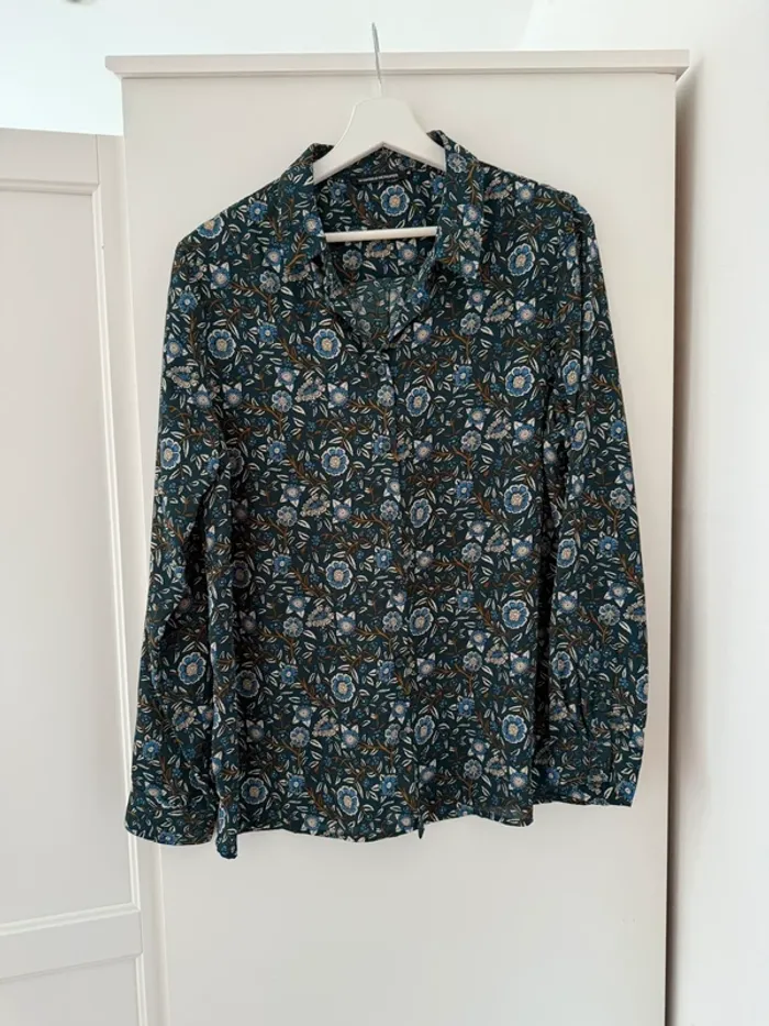 Superbe chemise fleurie fluide neuve Monoprix 46 - photo numéro 7
