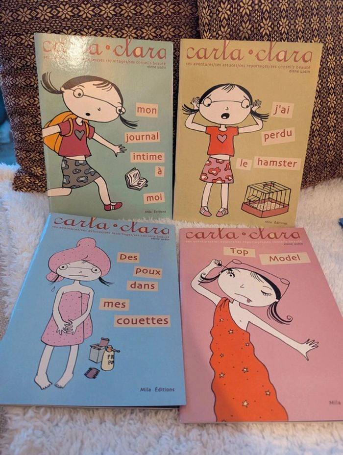 Lot de 4 livres Carla Clara tome 1 à 4