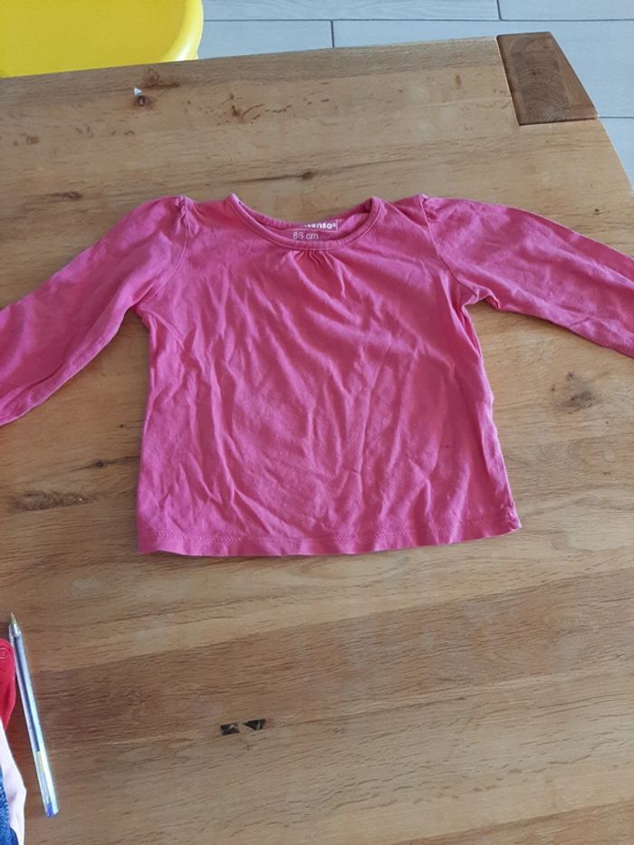 Tee shirt manche longue fille 18 mois - photo numéro 2