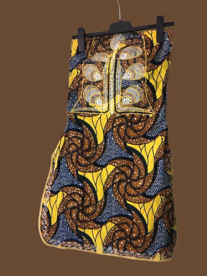 🌼Robe bustier en tissu wax🌼