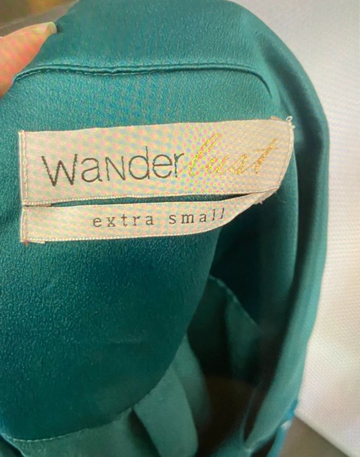 Veste de pyjama en satin turquoise WanderLust TS - photo numéro 4