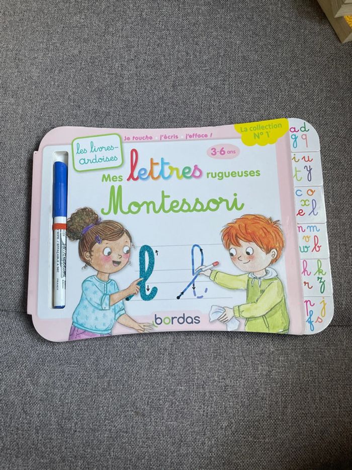 Mes lettres rugueuses Montessori