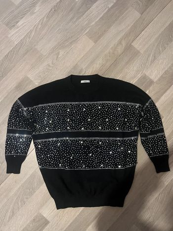 Pull à strass brillant pailleté taille unique