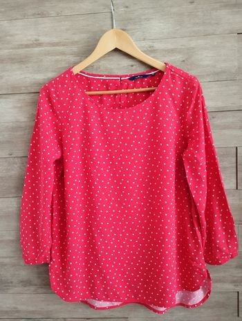 Blouse Tommy Tailor rouge pois T38