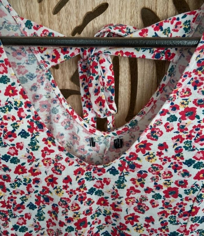 Robe imprimée fleurie col V - photo numéro 9