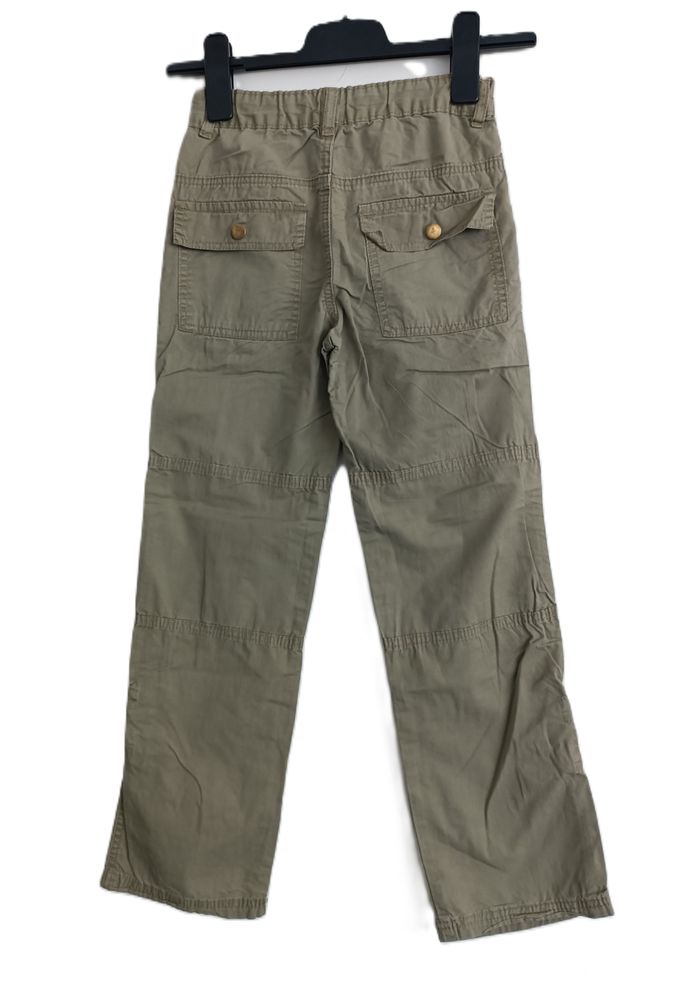 Pantalon vert kaki. Pantacourt. U collection. Coton. Taille 10 ans. 140 cm - photo numéro 8
