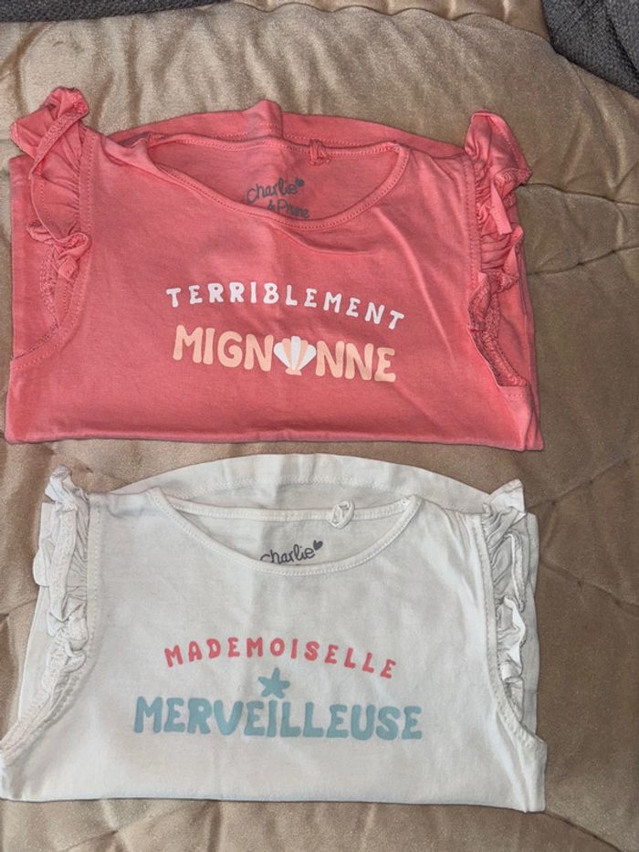 Lot 2 tee shirt taille 4 ans - photo numéro 2