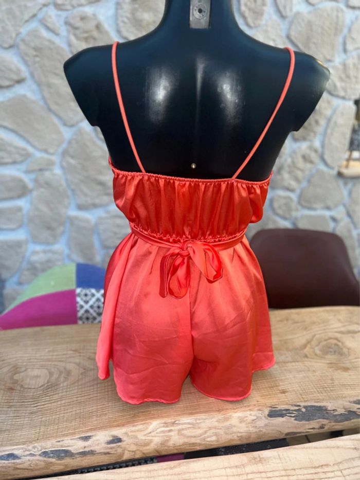 Combishort combi satin femme new collection taille S M T.U été bretelles - photo numéro 5