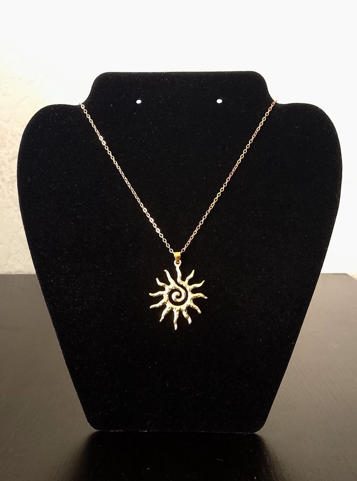 Chaîne + pendentif bohème - photo numéro 4