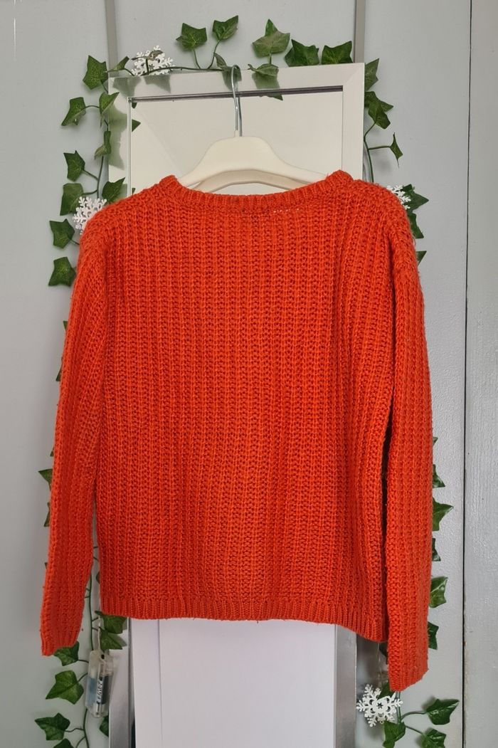 Gilet orange fille - photo numéro 3