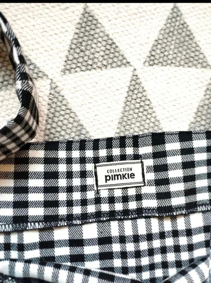 Robe chasuble boutons - Tartan noir blanc - Pimkie - 36- Comme Neuve - photo numéro 7