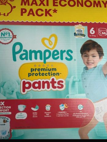 Carton couches pampers T6 pants