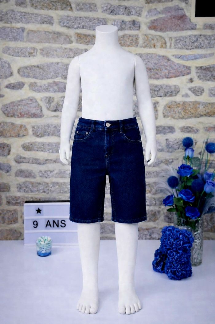 Bermuda en jean denim blue Stone Garçon taille 9 ans marque TAO 🎸